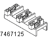 Terminal block, 3 position paired lugs, very common part