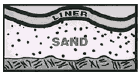 With sand, unsightly heel or footprints appear on the bottom.