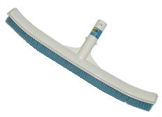 18" wall brush, curved, molded plastic back