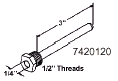 PVC drywell, 3" immersion