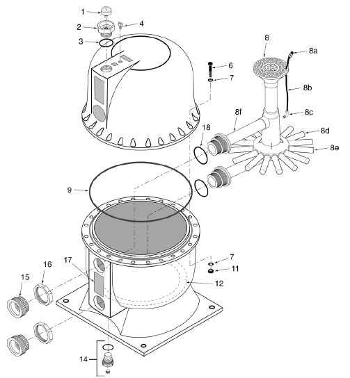 Sta-Rite HRPB Swimming Pool Sand Filter