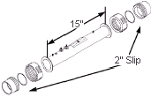 2" Flow Thru Heater Assembly