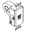 GFCI HI-CURRENT dead face panel mount