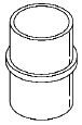 Insider Pipe Connector / Coupler, PVC