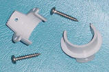 set of 2 with screws (2 pieces, 2 screws) holds one float in place