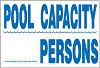 Pool Capacity Sign