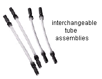 Tube assembly with ends, package of 2